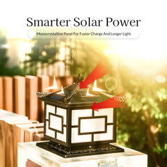 Pagoda Solar Powered Pillar Light