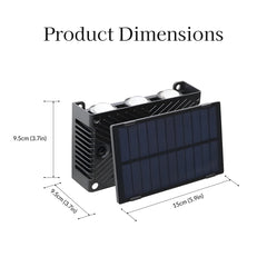 Angular Solar Powered Wall Sconce