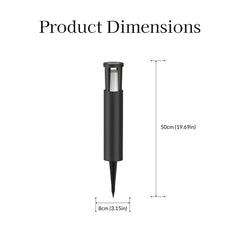 Caged Solar Powered Path Light