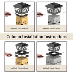 Archway Solar Powered Post Cap Light