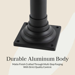 Hex Lantern Solar Powered Post Light