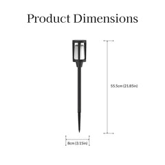 Caged Solar Powered Path Light