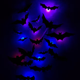 3D LED Bat Wall Lights - 24 Pack