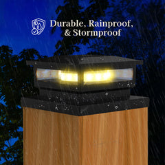 Angular Weatherproof Post Cap Light