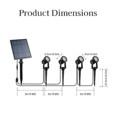 Spectrum Solar Powered Landscape Spotlight