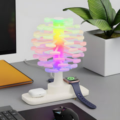 Geometric Wireless Charging Table Lamp
