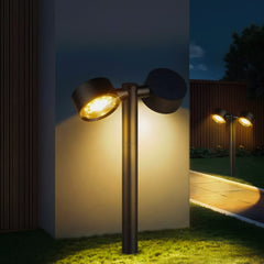 DualBeam Solar Powered Landscape Spotlight