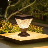 Facet Solar Powered Post Cap Light