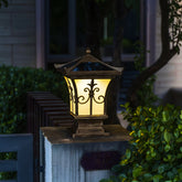 Pagoda Solar Powered Post Cap Light