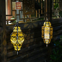 Ornate Solar Powered Pendant Light