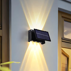 Angular Solar Powered Wall Sconce