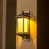 Ribbed Solar Powered Wall Sconce