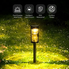 Hourglass Solar Powered Pathway Light