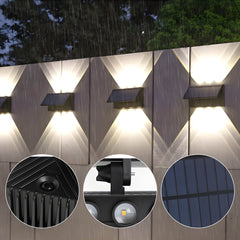 Angular Solar Powered Wall Sconce