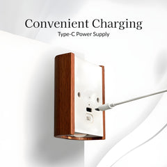 Walnut-Curve Motion Sensing Wall Sconce