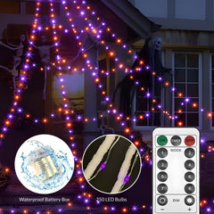 Spider Web Lights with Remote Control