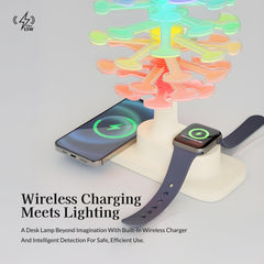 Geometric Wireless Charging Table Lamp