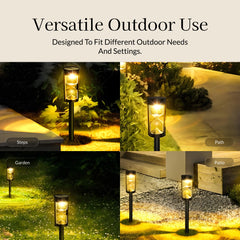 Hourglass Solar Powered Pathway Light