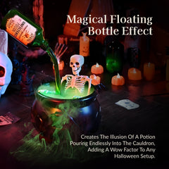 Enchanted LED Light Halloween Cauldron Mist Maker