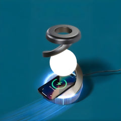 Spiral Wireless Charging Table Lamp