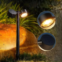 DualBeam Solar Powered Landscape Spotlight