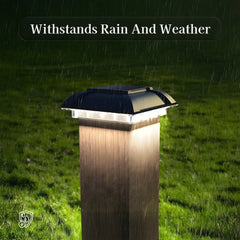 Crowned Solar Powered Post Cap Light