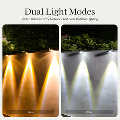 Cylinder Solar Powered Fence Light