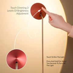 Angular Touch Control Floor Lamp