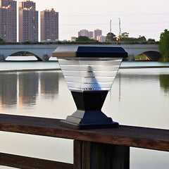 Facet Solar Powered Post Cap Light