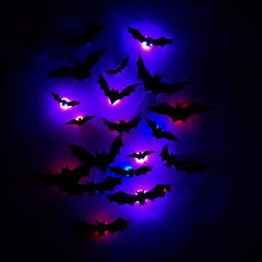 3D LED Bat Wall Lights - 24 Pack