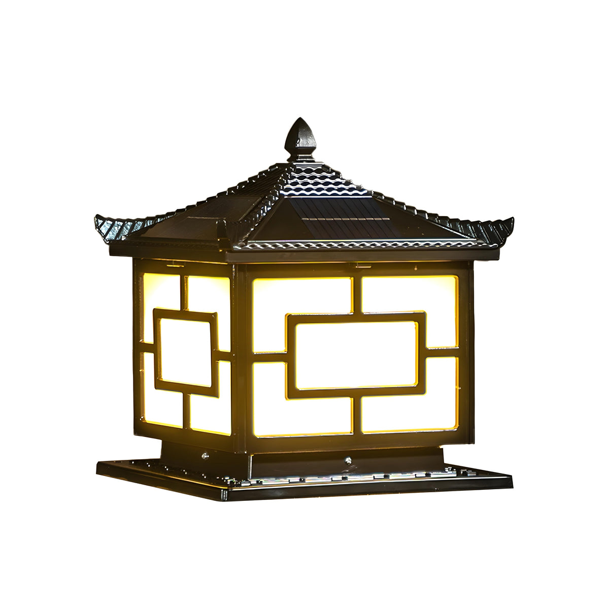 Pagoda Solar Powered Pillar Light