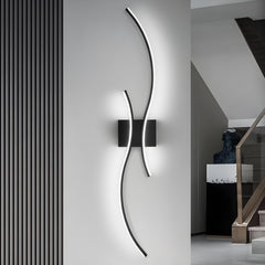 Curve Touch Dimming Battery Operated Wall Sconce