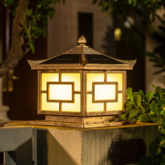 Pagoda Solar Powered Pillar Light