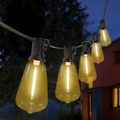 Teardrop Solar Powered Bistro String Lights