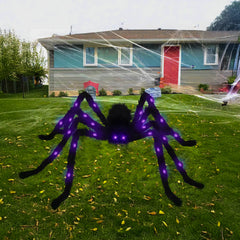 Giant 4ft Light-Up Halloween Spider Decoration