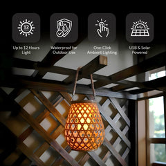 Woven Solar Charging Solar Lantern