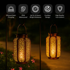Filigree Solar Powered Solar Lantern