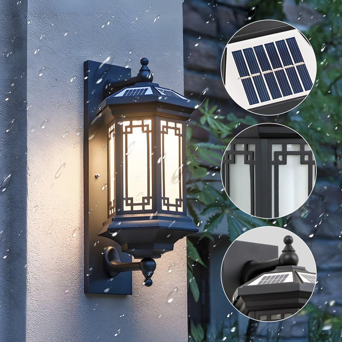 Geometric Waterproof Wall Sconce