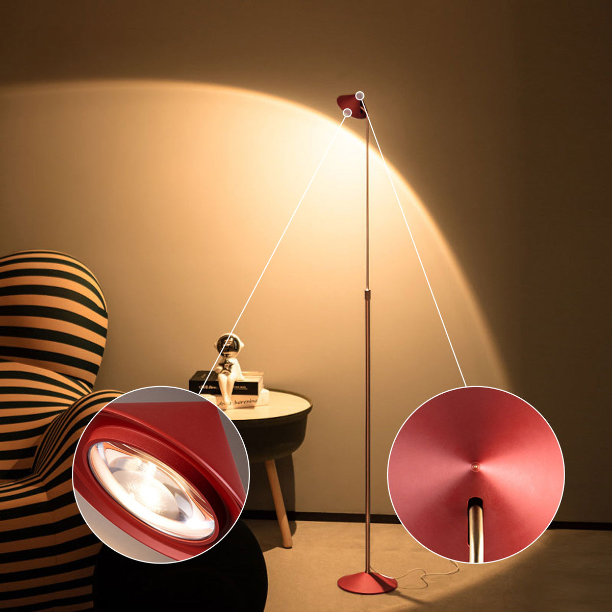 Angular Touch Control Floor Lamp