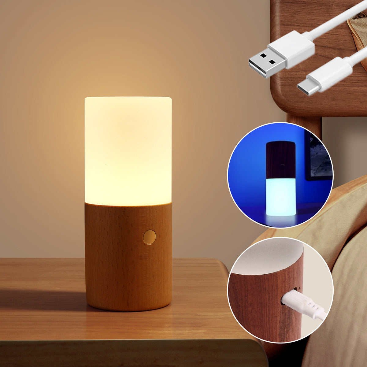 DuoTone Seven Colors Table Lamp