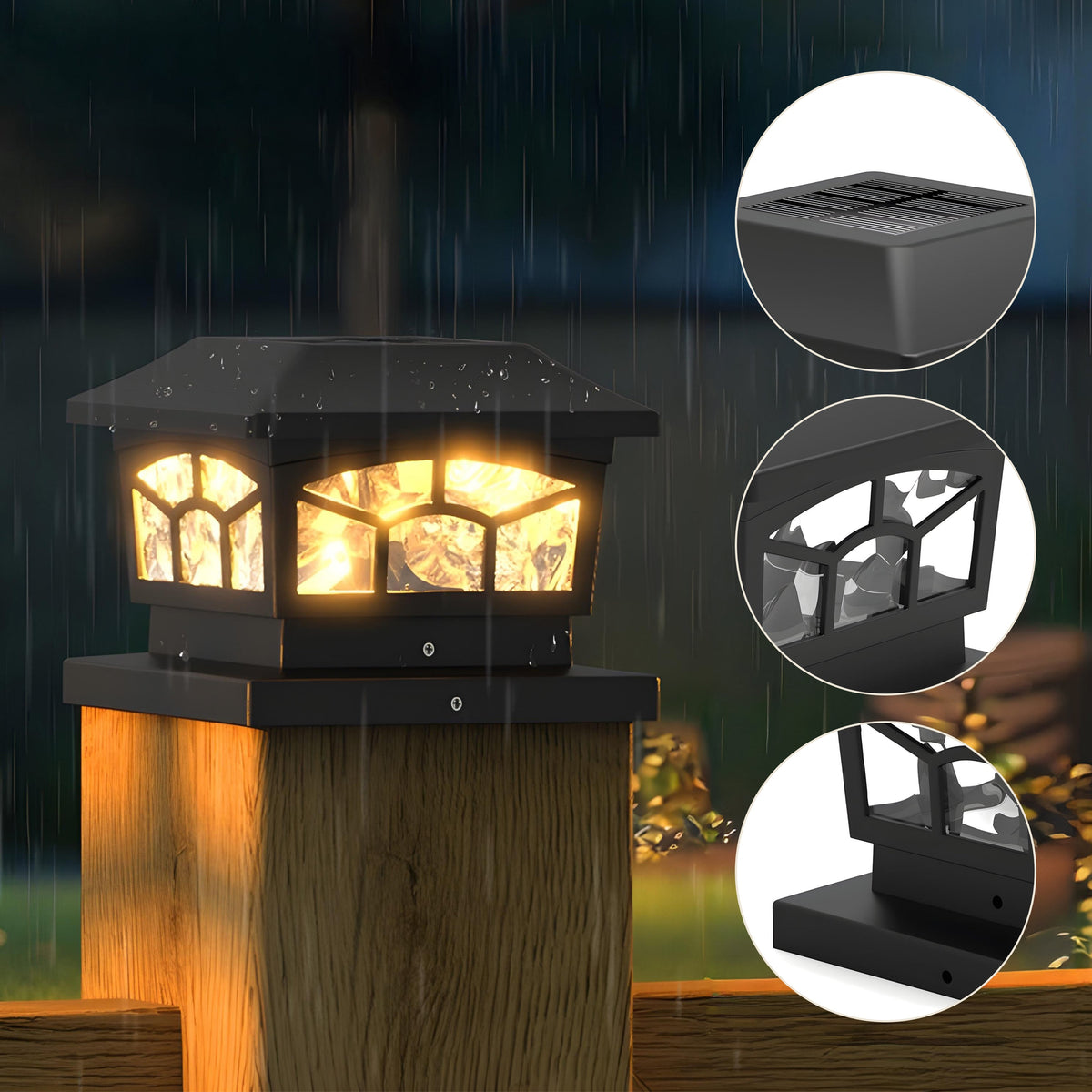 Archway Solar Powered Post Cap Light