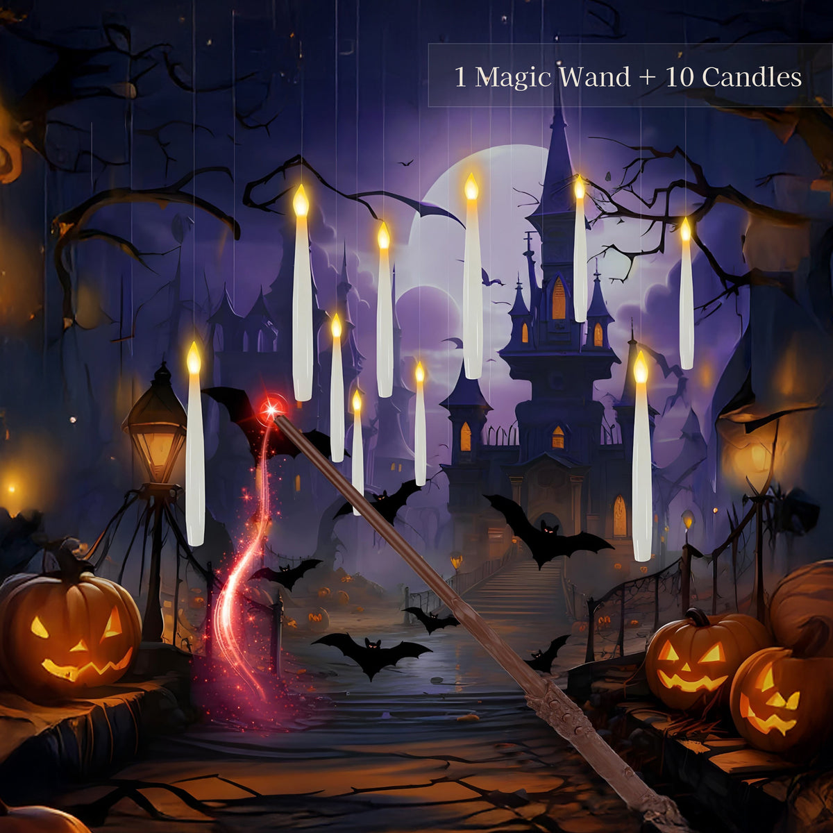 Magic Wand Controlled Floating Candles