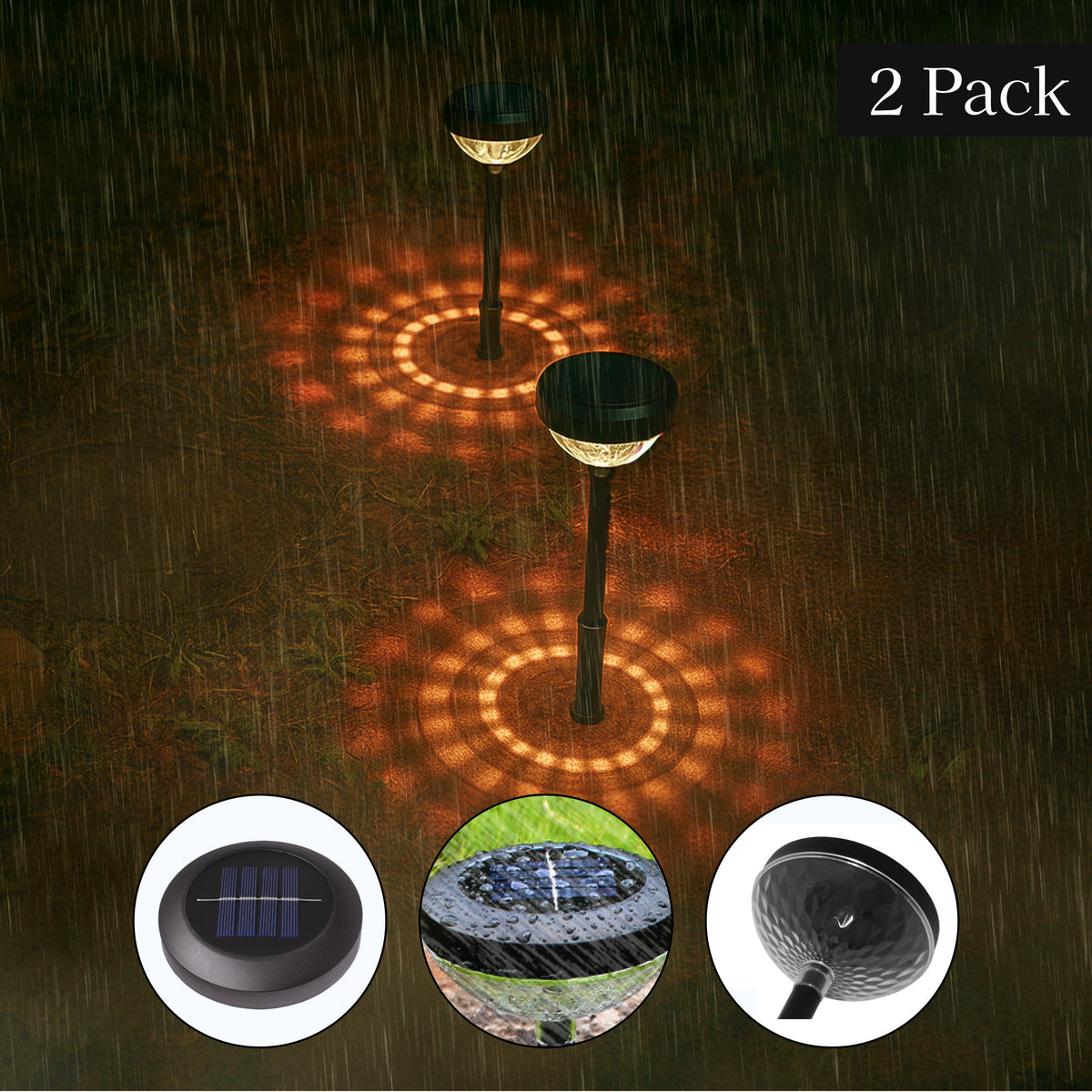 Halo Solar Powered Pathway Light