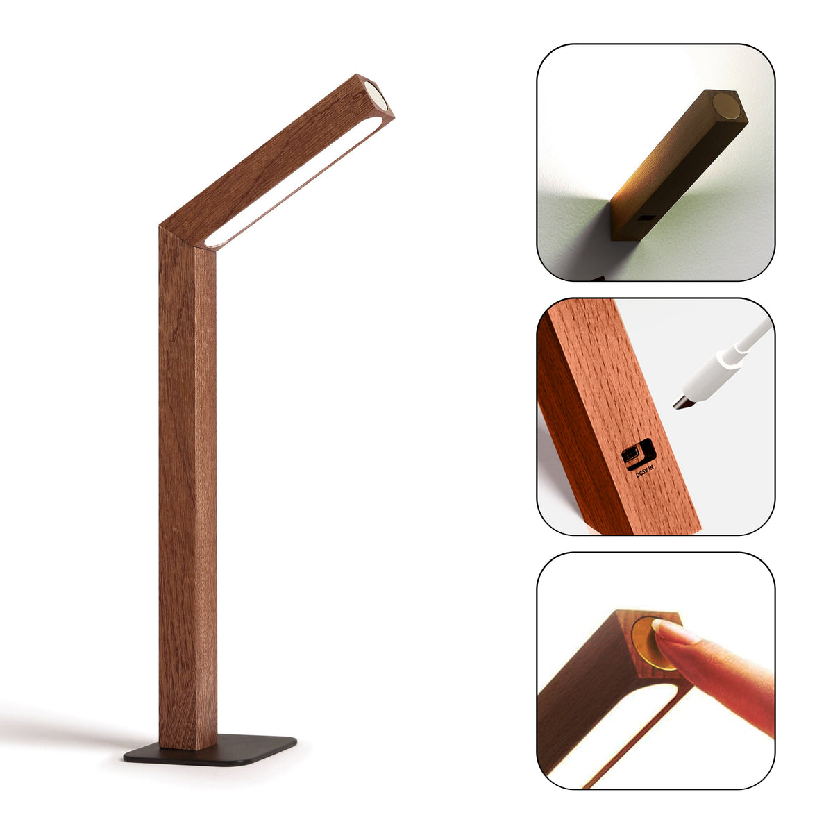 Angular Rechargeable Table Lamp