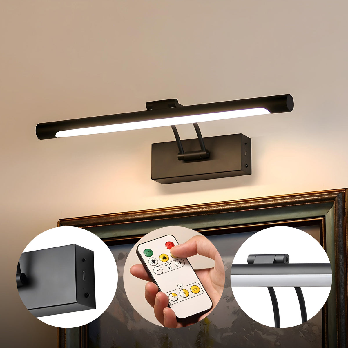 Sleek Wireless Charging Picture Light