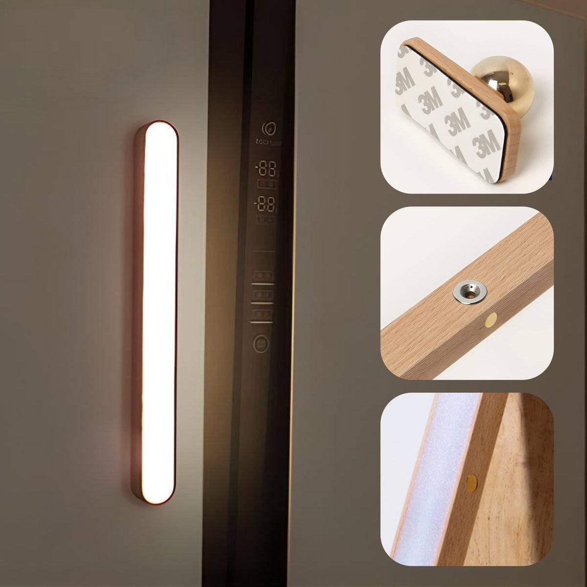 Brushed Touch Control Battery Operated Wall Sconce